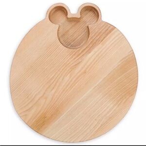 Disney Iconic Mickey Ears Natural Wood Serving Board